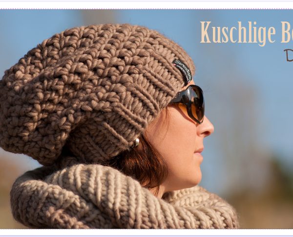 Beanie gestrickt und gehäkelt DIY