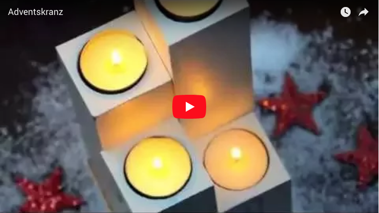 YouTube Video vom Adventskranz