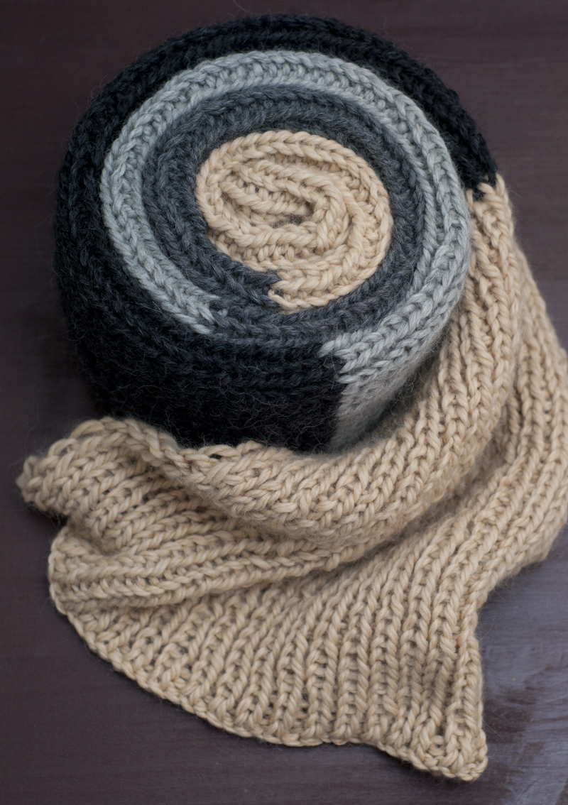 Schal aus Baby-Alpaka Strickmuster