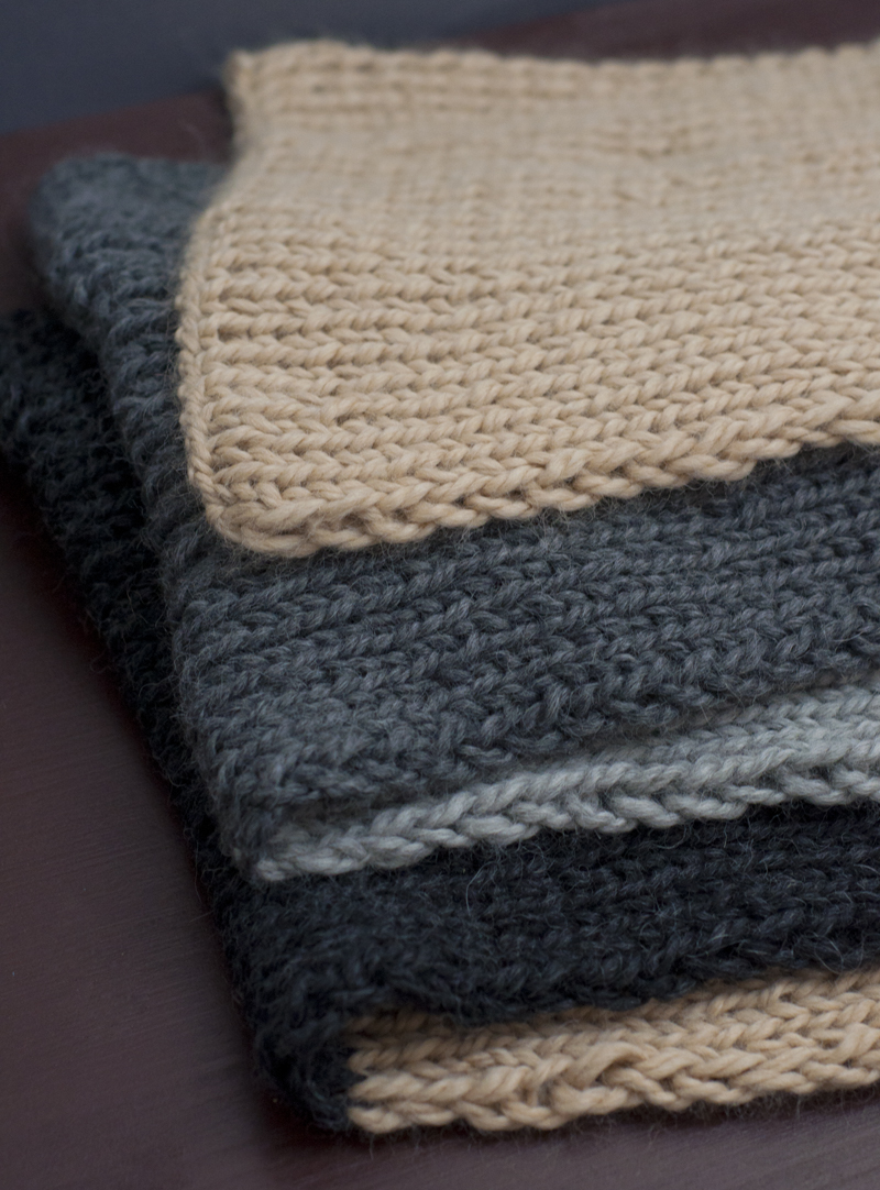 Schal aus Baby-Alpaka Strickmuster