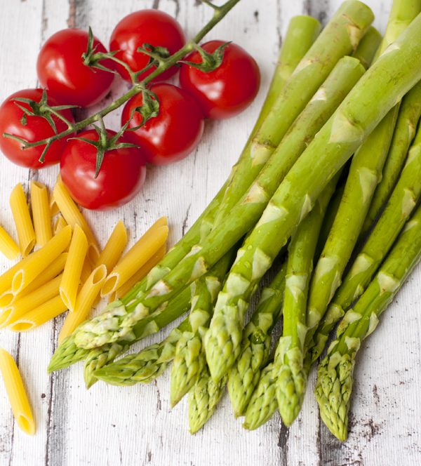 Lieblingsrezept: grüner Spargel mit Pasta