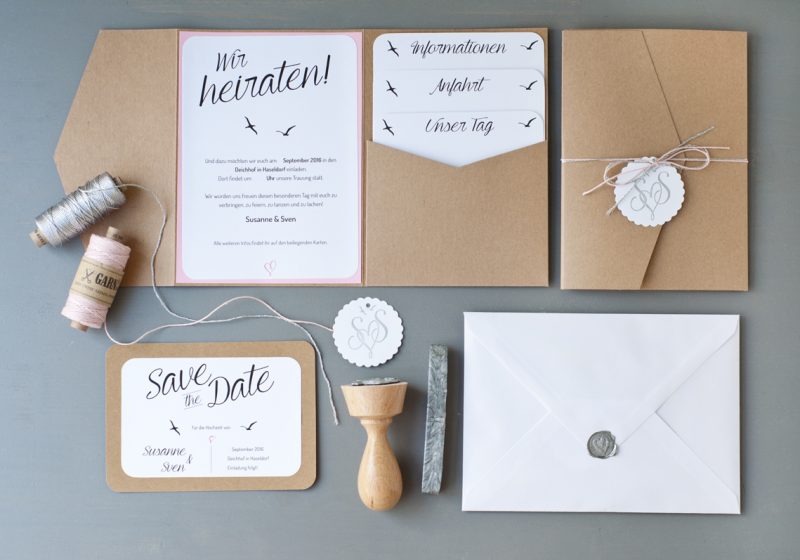 Einladung Hochzeit DIY