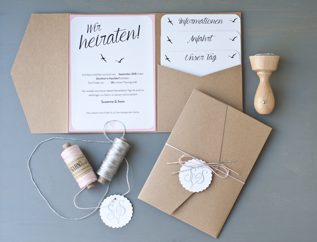 Einladung Hochzeit DIY