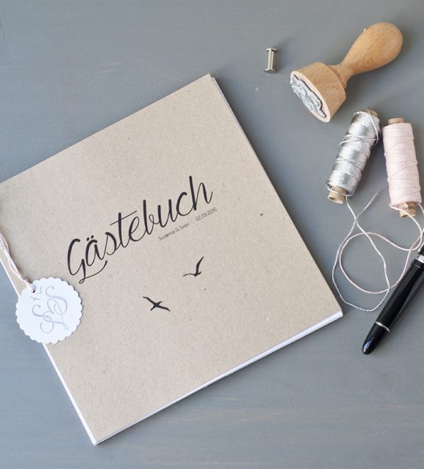 DIY Gästebuch für unsere Hochzeit