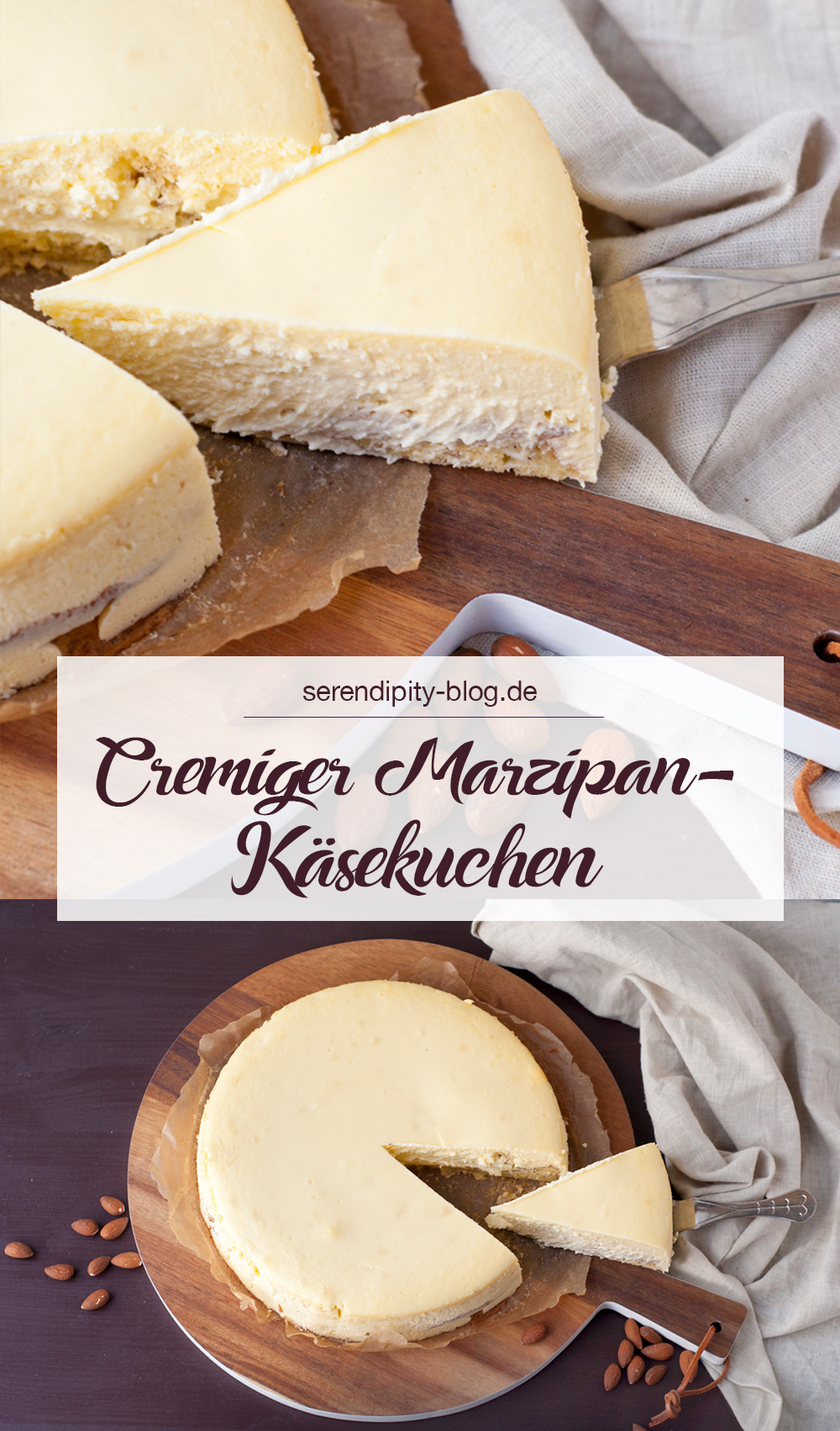 Marzipan-Käsekuchen