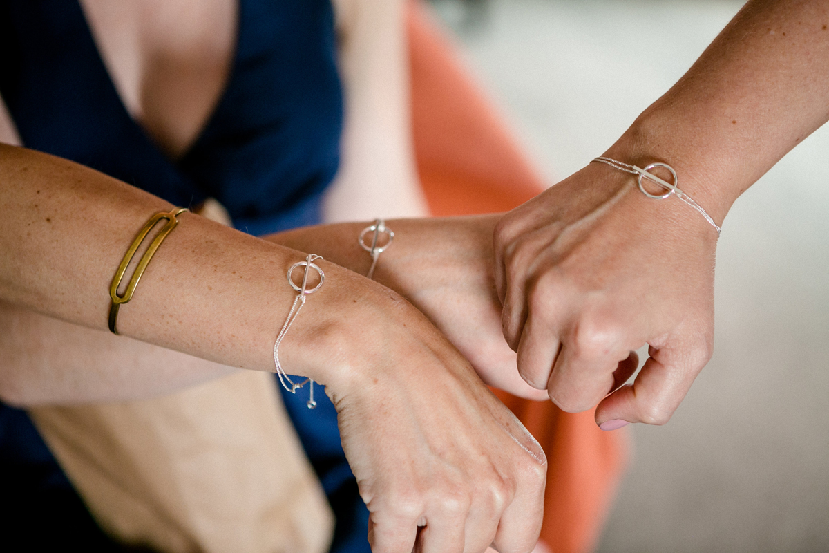Drei Silberarmbänder für mich und die Mädels