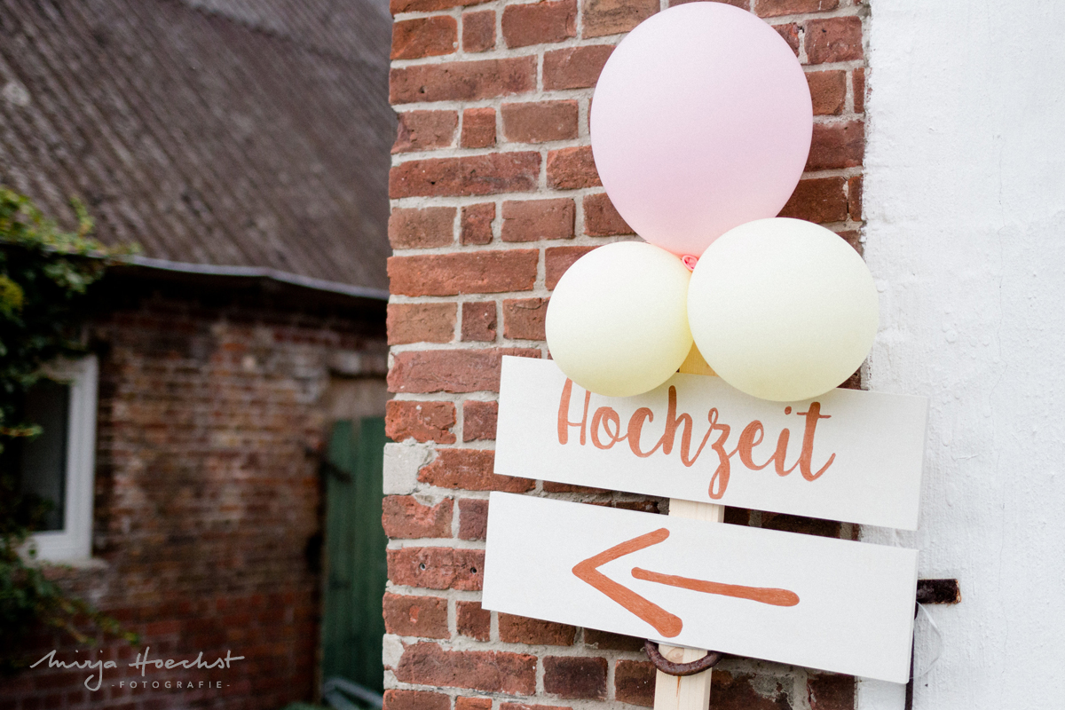 Schild Hochzeit DIY