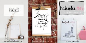 Free Printables Kalender 2017