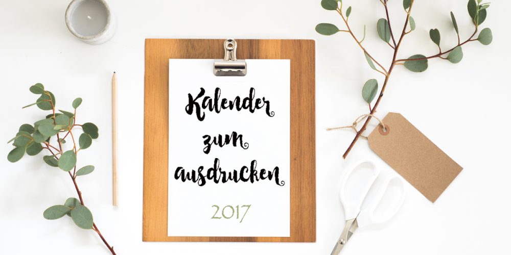 Kalender zum Ausdrucken 2017