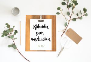Kalender zum Ausdrucken 2017