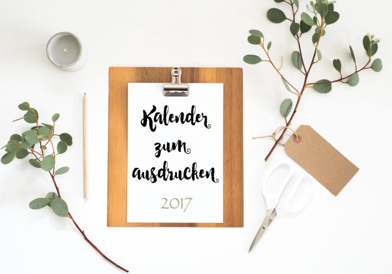 Kalender zum Ausdrucken 2017