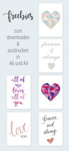Freebies zum Download Valentinskarten