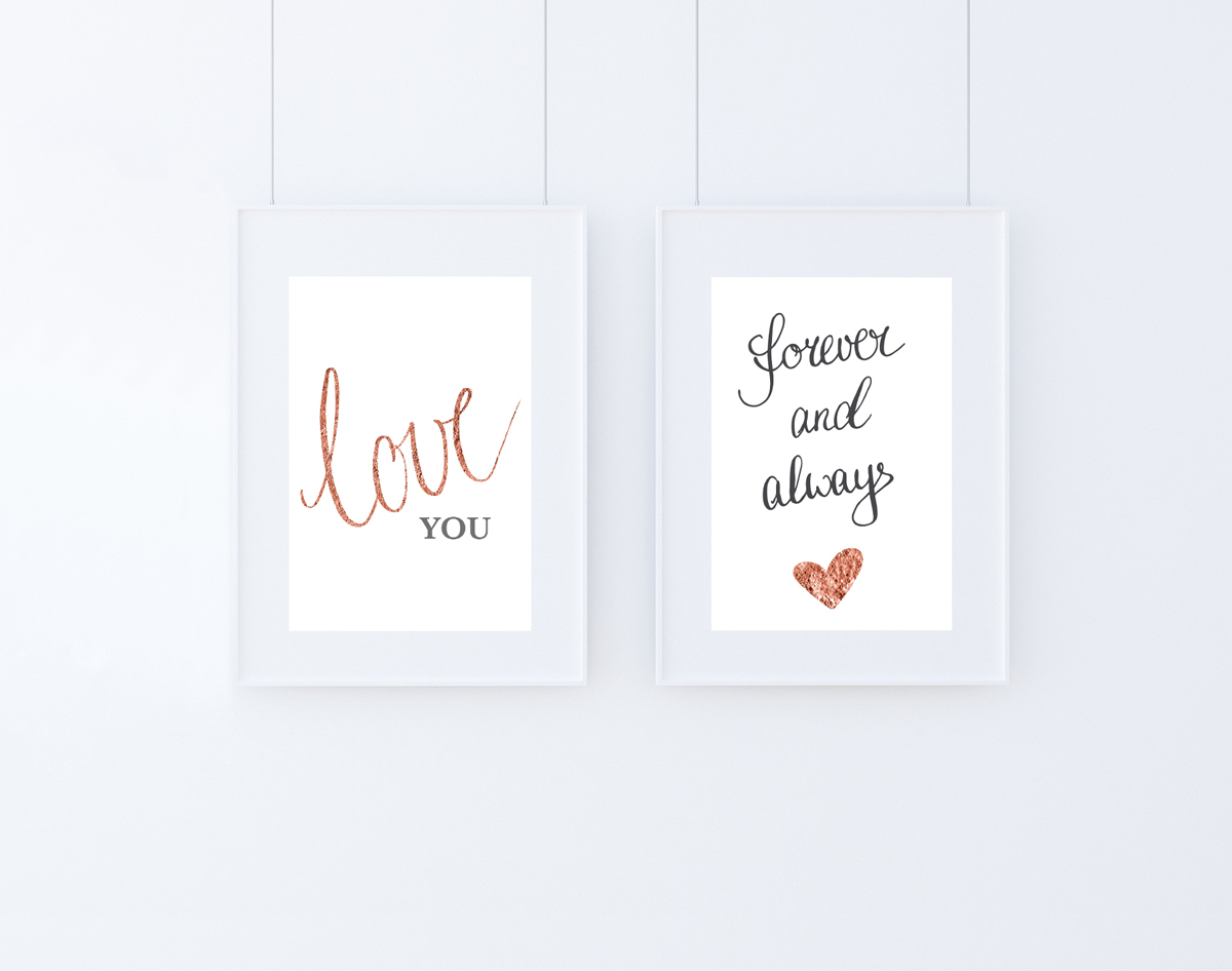 Valentinskarten Freebie zum Download