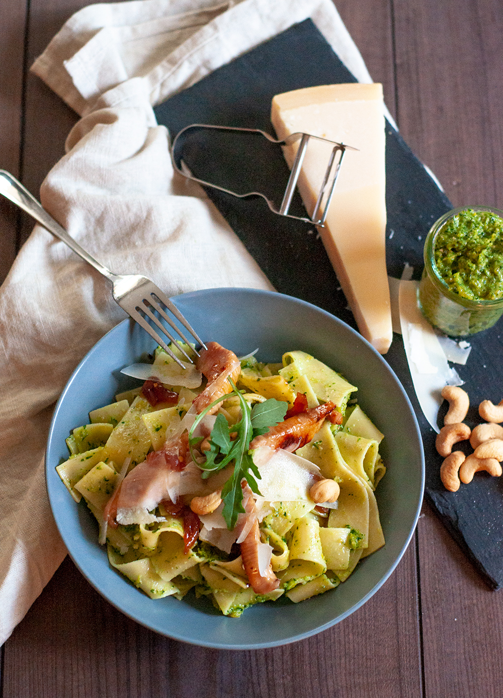 #alleliebenPasta Rucola-Aprikosen-Cashew-Pesto