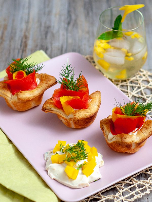 Leichte Sommerküche mit  Lachs Teil 1: Lachs-Mango-Muffins