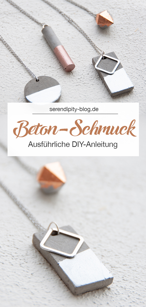 Beton-Schmuck mit Kupfer-Details und ausführlicher DIY-Anleitung