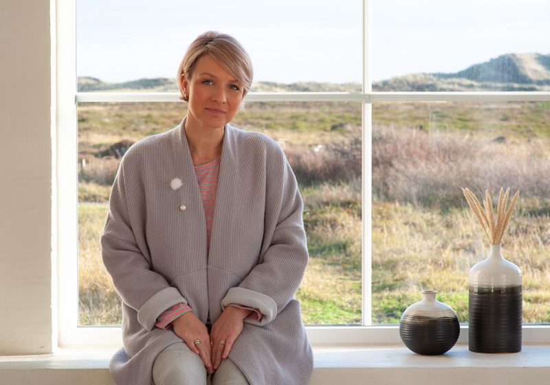Cardigan JOne von Prülla aus grauem Strick