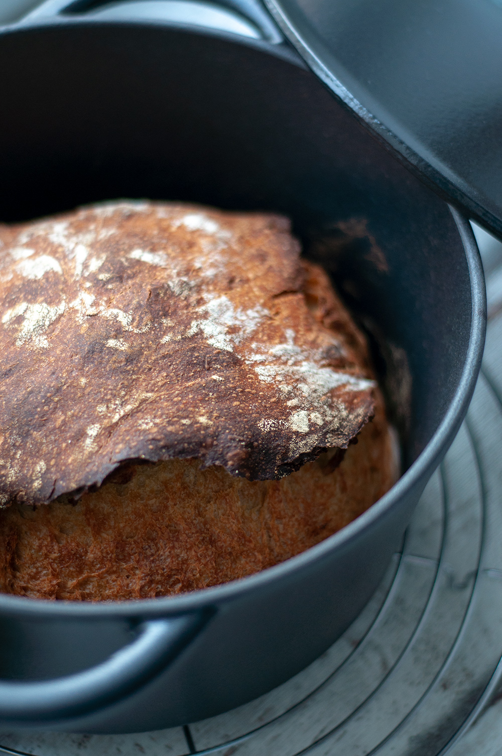 Buttermilchbrot im Topf gebacken nach Rezept von Lutz Geissler (Plötzblog)