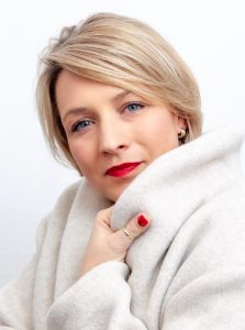 Kragen Coatigan Silvia Schnittchen Mantel cremefarben