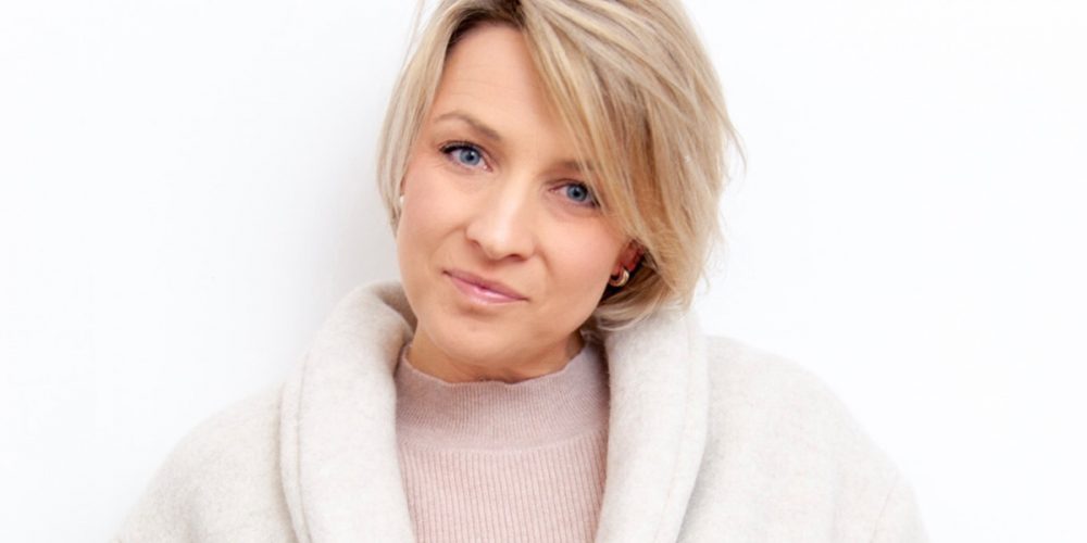 Coatigan Silvia Schnittchen Mantel cremefarben