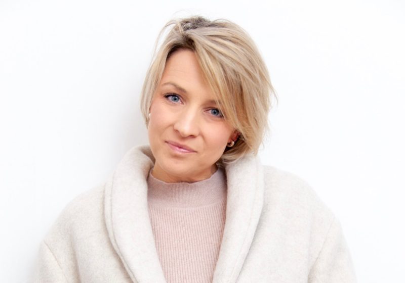 Coatigan Silvia Schnittchen Mantel cremefarben