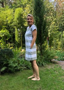 Easy-Kleid von Milchmonster aus gestreiftem Jersey