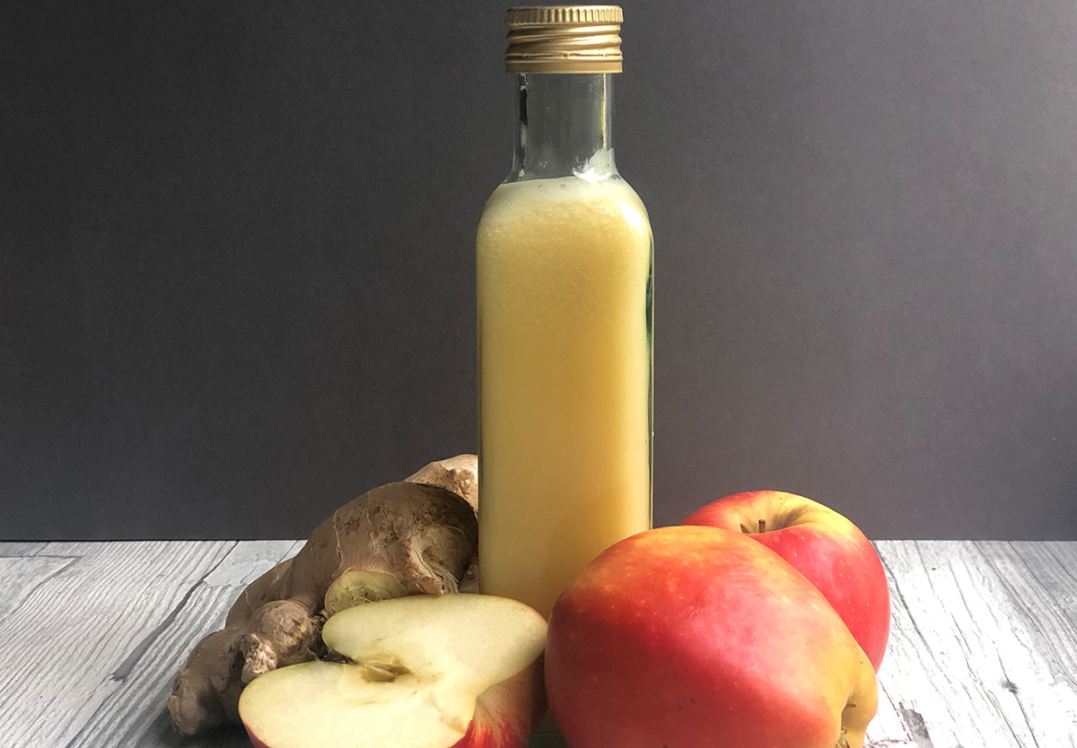 Ingwer-Shot mit Apfel