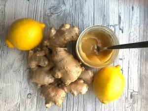 Ingwer-Shot mit Honig und Zitrone