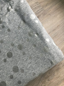 Sommersweat grau silber