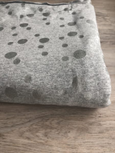 Sommersweat grau silber